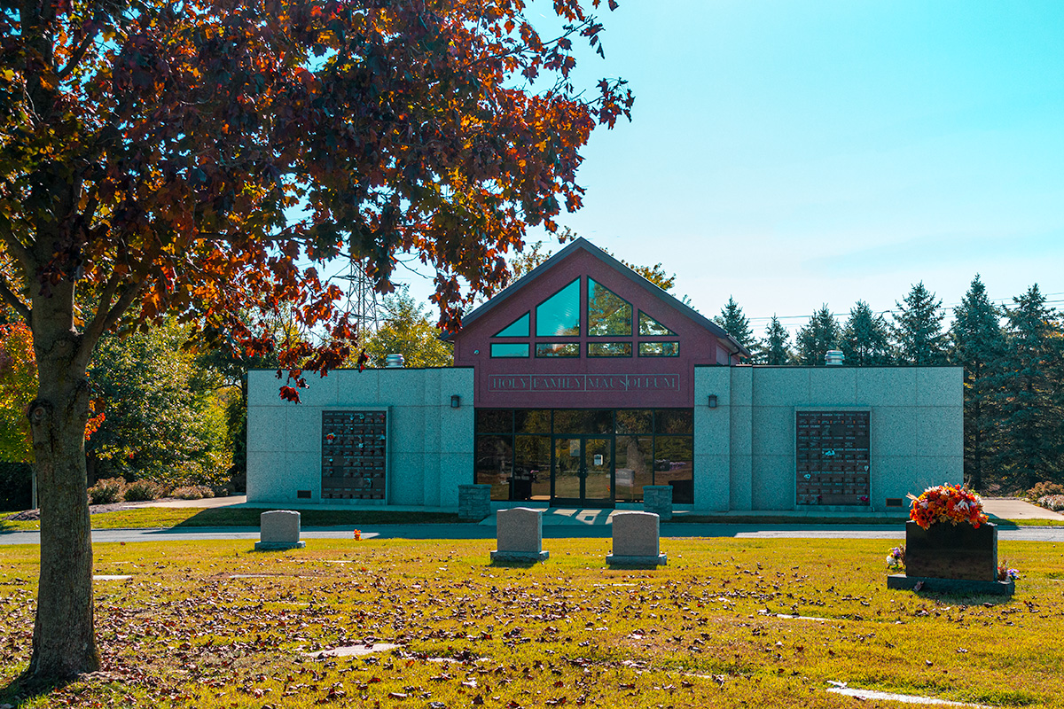 Holy Family Mausoleum at Holy Cross Cemetery, Akron
