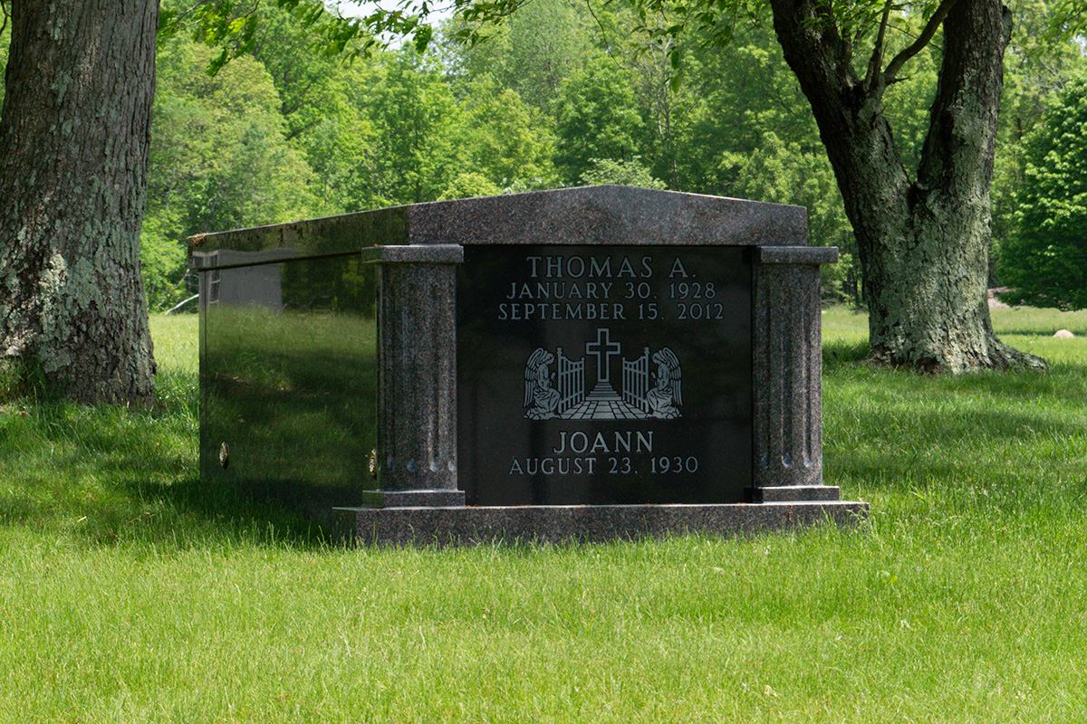 Brown Granite Sarcophagi at All Saints, Northfield